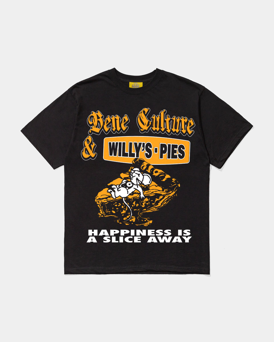 Willys Pies T-Shirt (Black) – Bene Culture