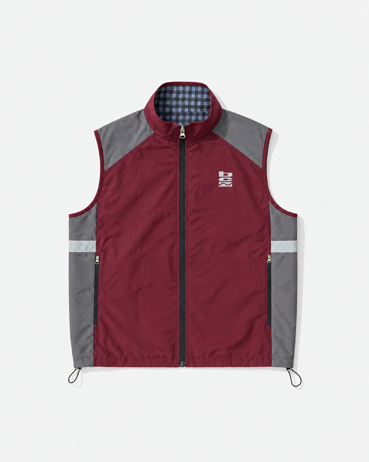 Bene Reversible Gilet (Maroon)