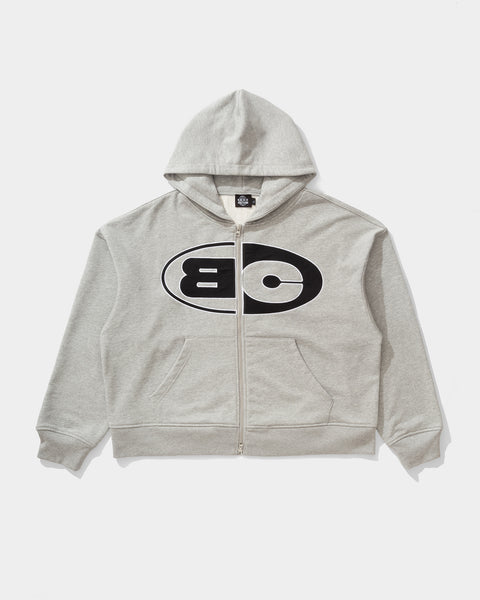 Domino Zip Hoodie (Grey) – Bene Culture