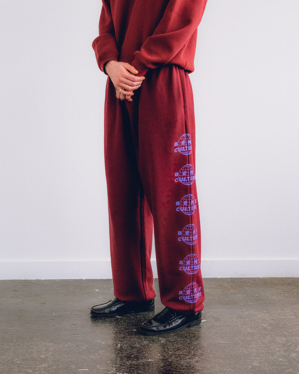 Worldwide Joggers (Maroon)