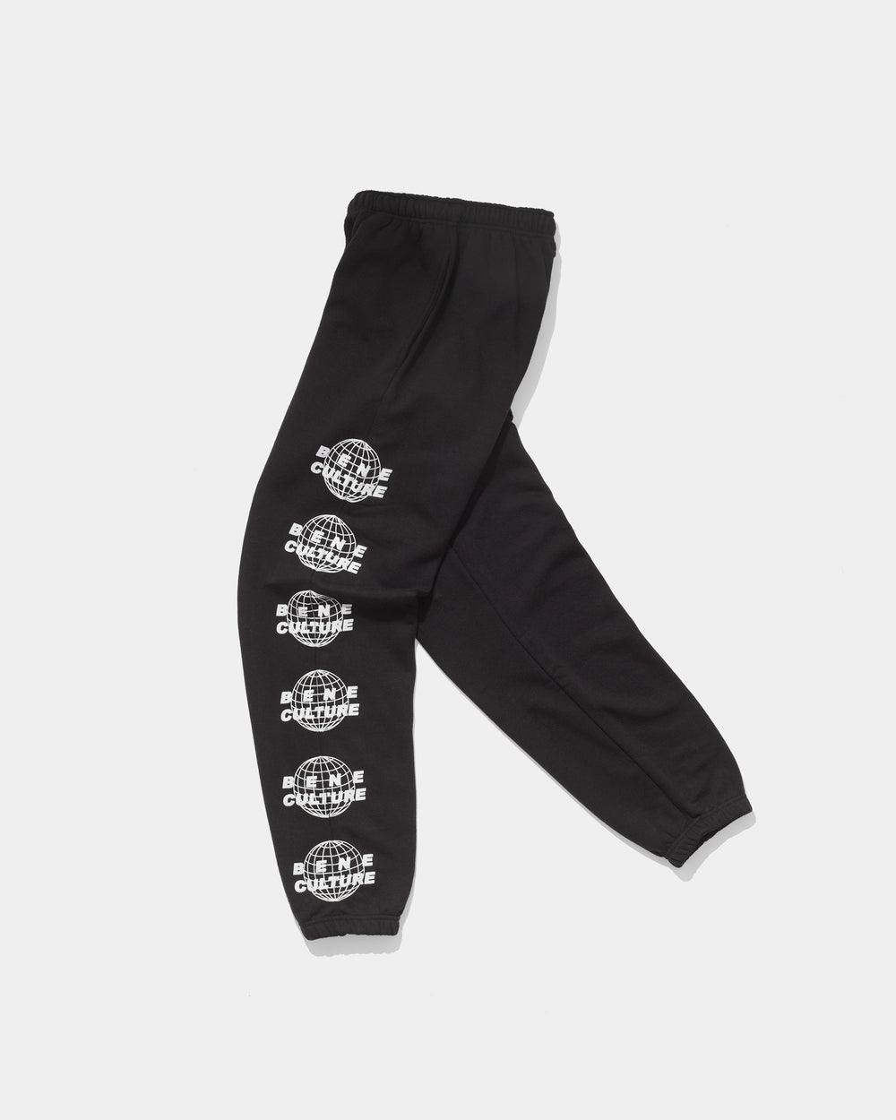 Logo Joggers (Black) - Bene Culture